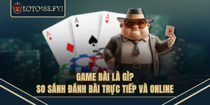 Game bài là gì? - So sánh đánh bài trực tiếp và online